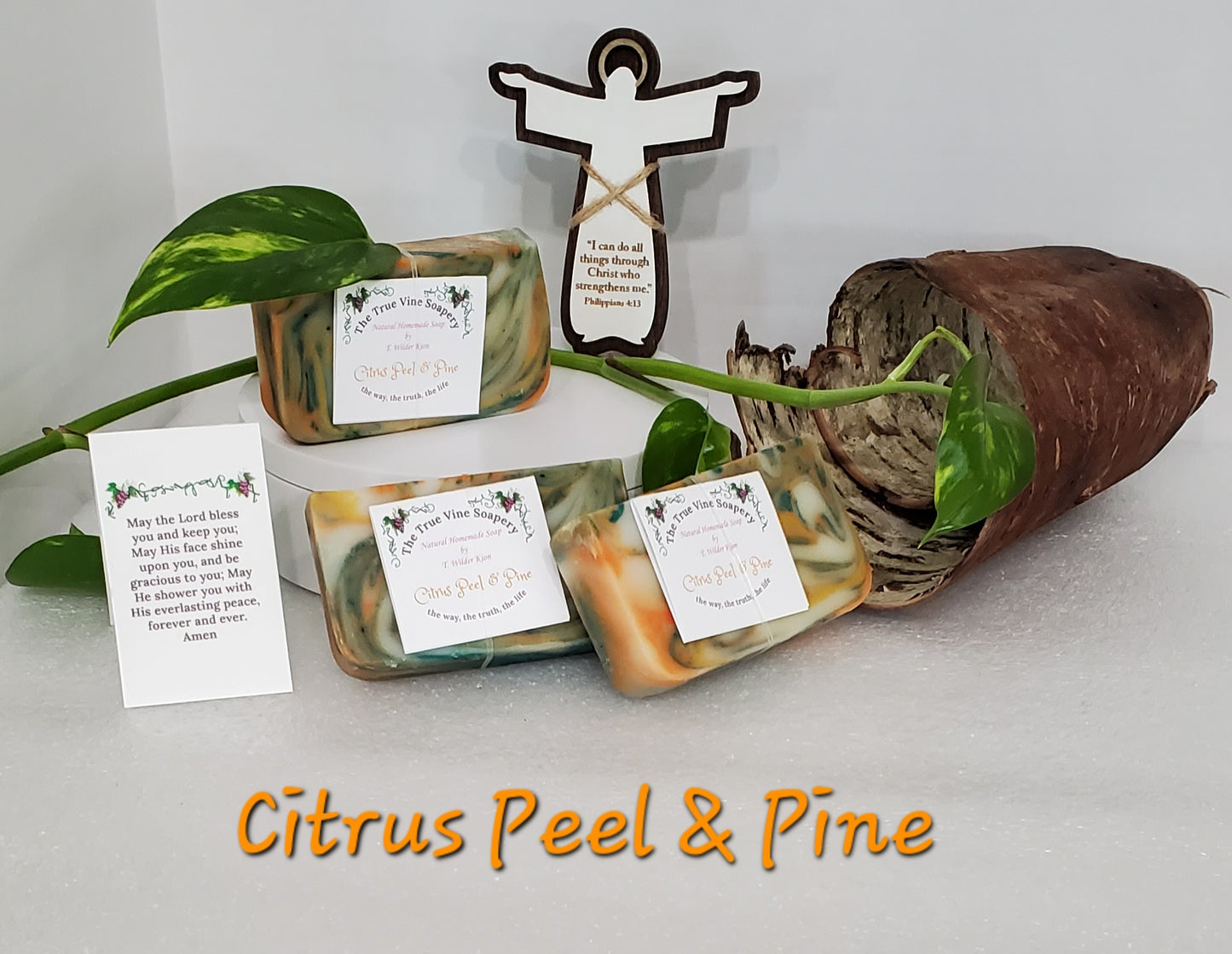 Citrus Peel & Pine Natural Homemade Soap