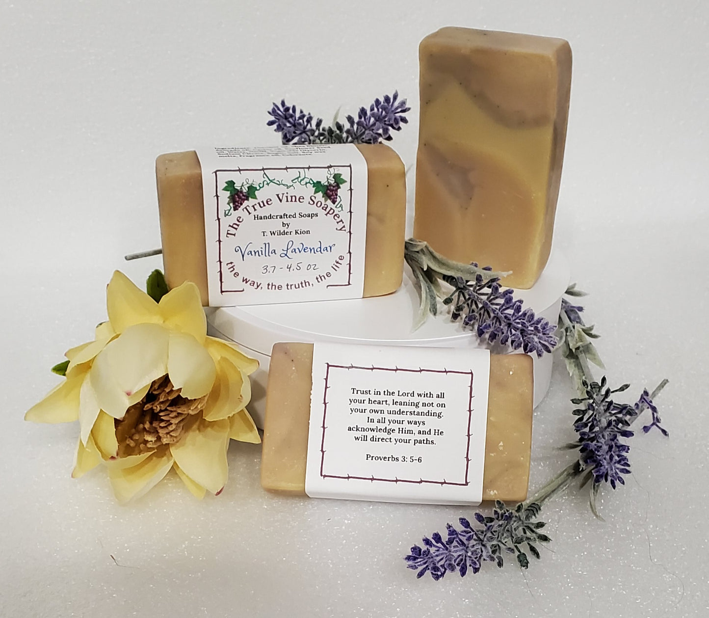 Vanilla Lavender (Exfoliant) Natural Homemade Soap