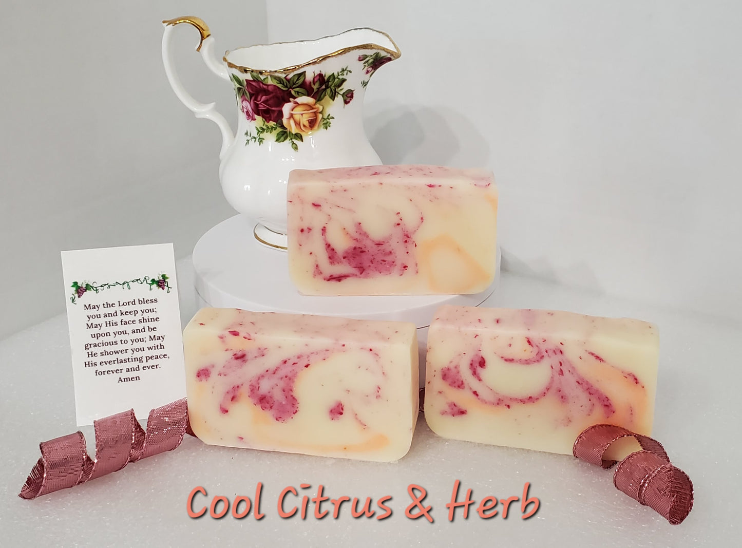 Cool Citrus & Herb Natural Homemade Soap (Coconut Free Soap)